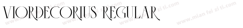 ViordeCorius Regular字体转换